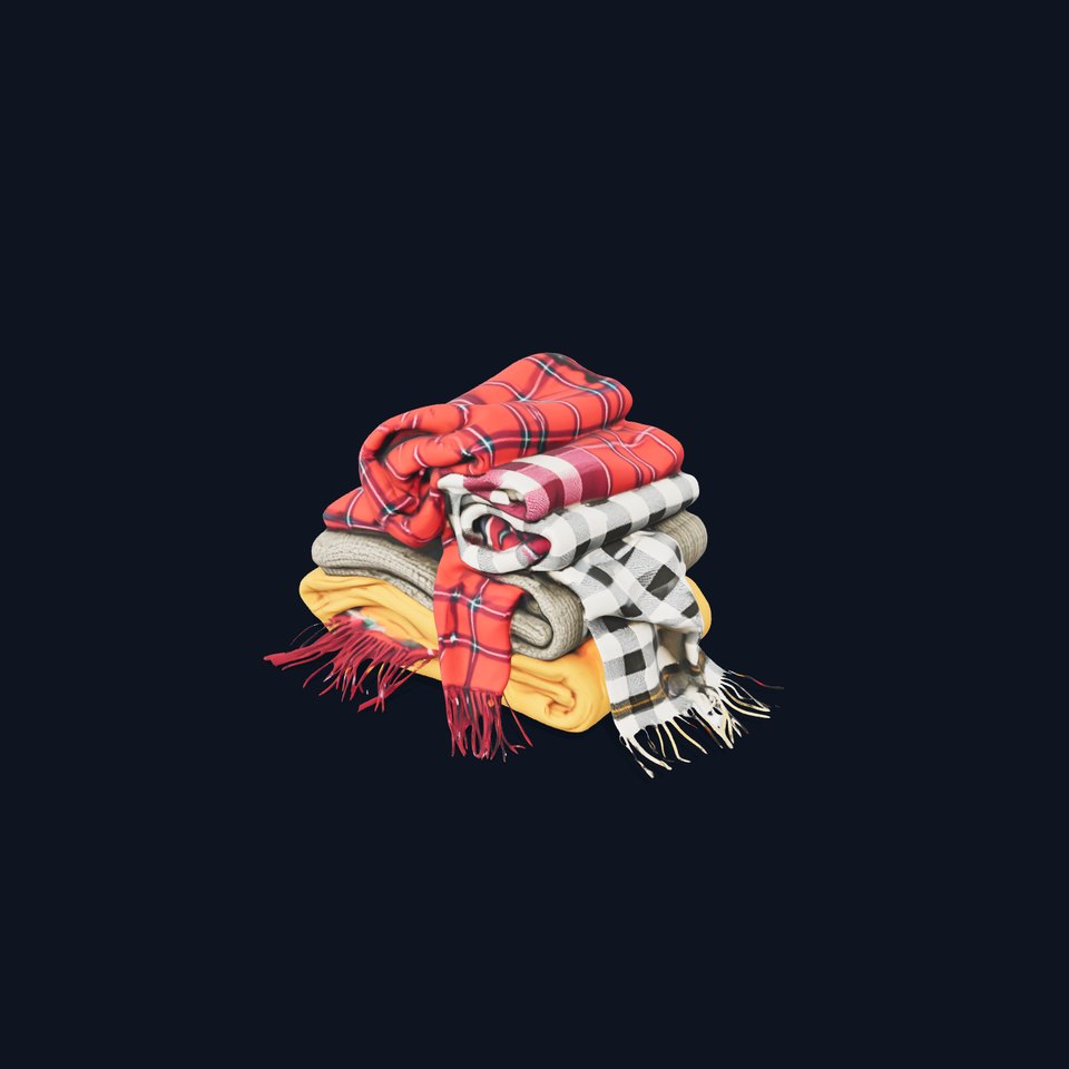 Cozy Wool Scarf model pack